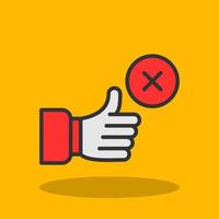 Disagree Vector Icon Design