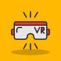 diseño de icono de vector de realidad virtual