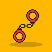 Handcuffs Vector Icon Design