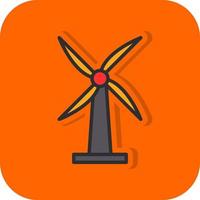 Windmill Vector Icon Design