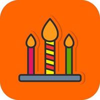 Candle Vector Icon Design