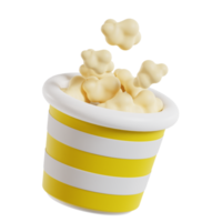 Pop Corn 3D png