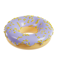 rosquinha Comida 3d png