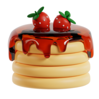 tortita comida 3d png