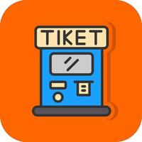 Ticket Machine Vector Icon Design