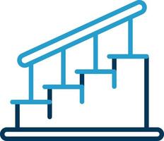 diseño de icono de vector de escaleras