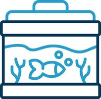 Fish Tank Vector Icon Design