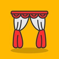Curtain Vector Icon Design