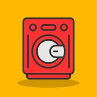 Washing Machine Vector Icon Design