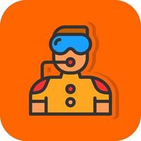 Diver Vector Icon Design