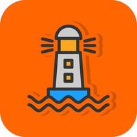 Lighthouse Vector Icon Design