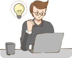 Office worker png graphic clipart design