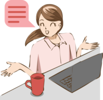 Office worker png graphic clipart design