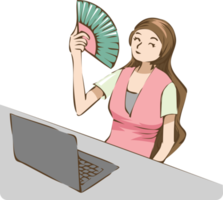 Office worker png graphic clipart design