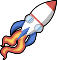 Rocket png graphic clipart design