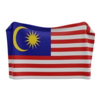 3D Malaysia National Flag png