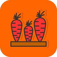 diseño de icono de vector de zanahorias