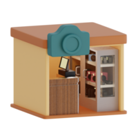 3d rendering isometric camera shop perfect for design project png