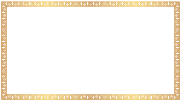 Rectangular golden border with seamless meander pattern png