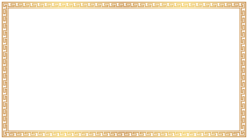 alt golden griechisch Rand mit transparent Hintergrund png