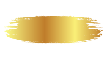 Gold brush hand drawn isolated png