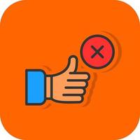 Disagree Vector Icon Design