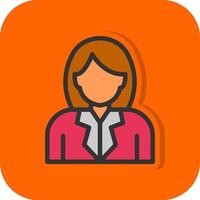 Stewardess Vector Icon Design