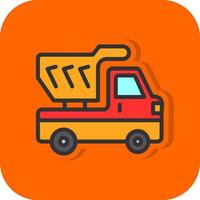 Dump Truck Vector Icon Design