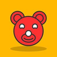 diseño de icono de vector de oso de peluche