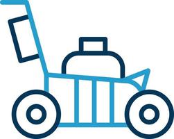 Lawn Mower Vector Icon Design