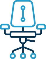 Desk Chair Vector Icon Design