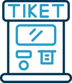 Ticket Machine Vector Icon Design