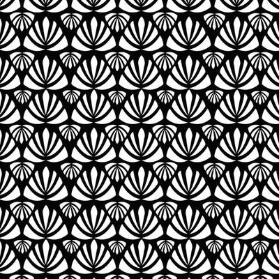 Black white polygon Doodle shapes Abstract seamless pattern Doormat Modern stylish abstract texture print pattern