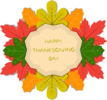Collection accessory for celebration holiday Thanksgiving Day png