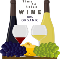 Various sweet tasty natural wine png