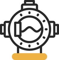 Diving Helmet Vector Icon Design