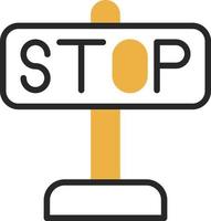 Stop Vector Icon Design