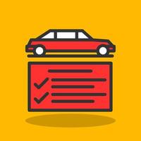 Car Check Vector Icon Design