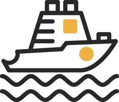 Yatch Vector Icon Design