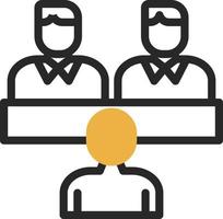 Job Interview Vector Icon Design