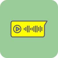 Voice Message Vector Icon Design