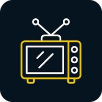 diseño de icono de vector de televisión