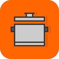 Cooking Pot Vector Icon Design