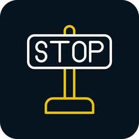 Stop Vector Icon Design