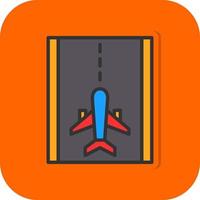 Runway Vector Icon Design