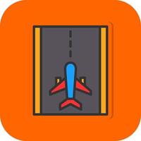 Runway Vector Icon Design