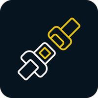 Seat Belt Vector Icon Design