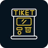Ticket Machine Vector Icon Design