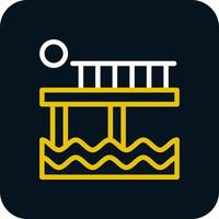 diseño de icono de vector de muelle