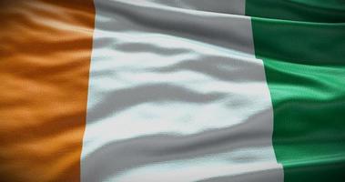 Ivory Coast national flag background illustration. Symbol of country photo